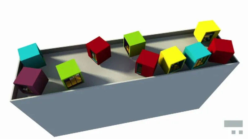 Bydlení pro singles/ vizualizace vítězného návrhu