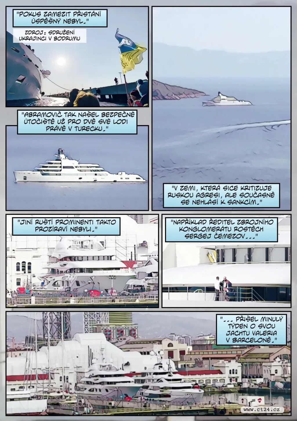 Hon na jachty oligarchů