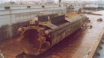 Zbytky ponorky Kursk