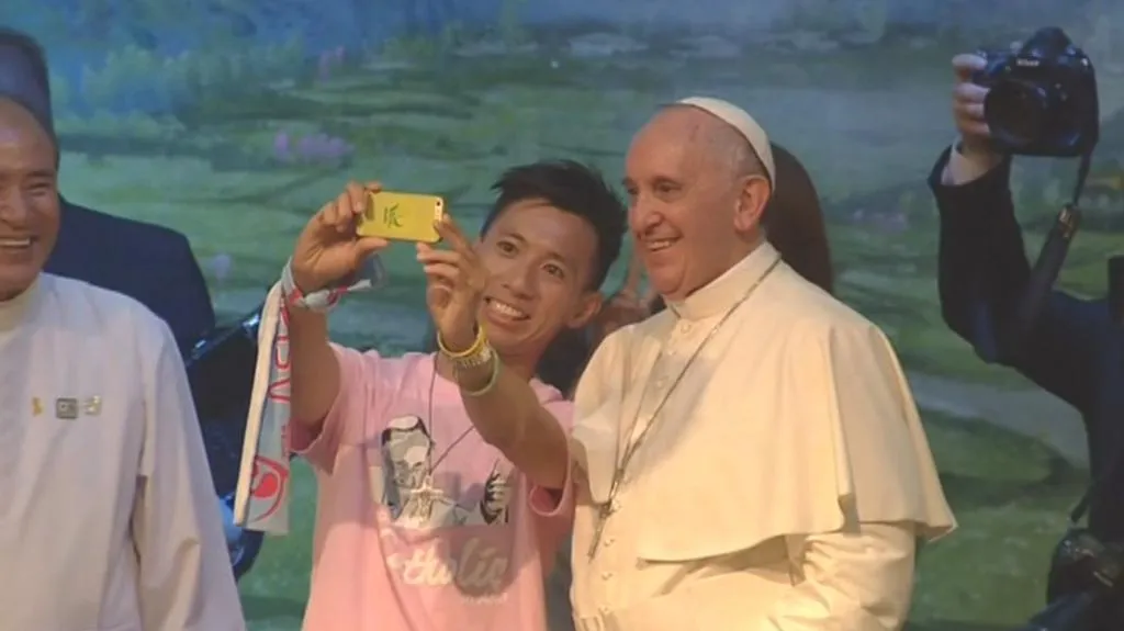 Selfie s papežem Františkem