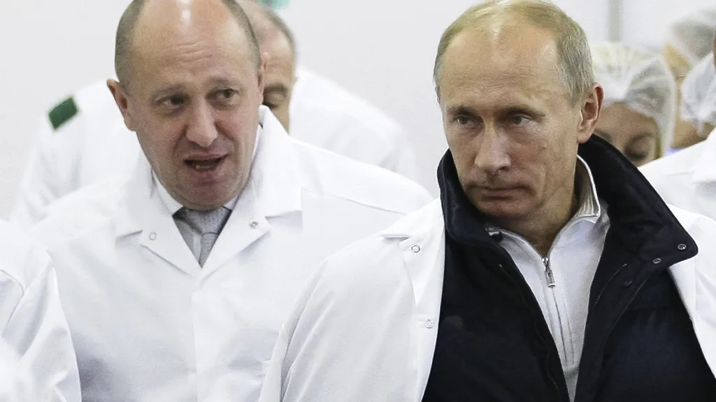 Jevgenij Prigožin a Vladimir Putin v roce 2010