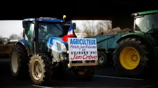 Protestující francouzští zemědělci