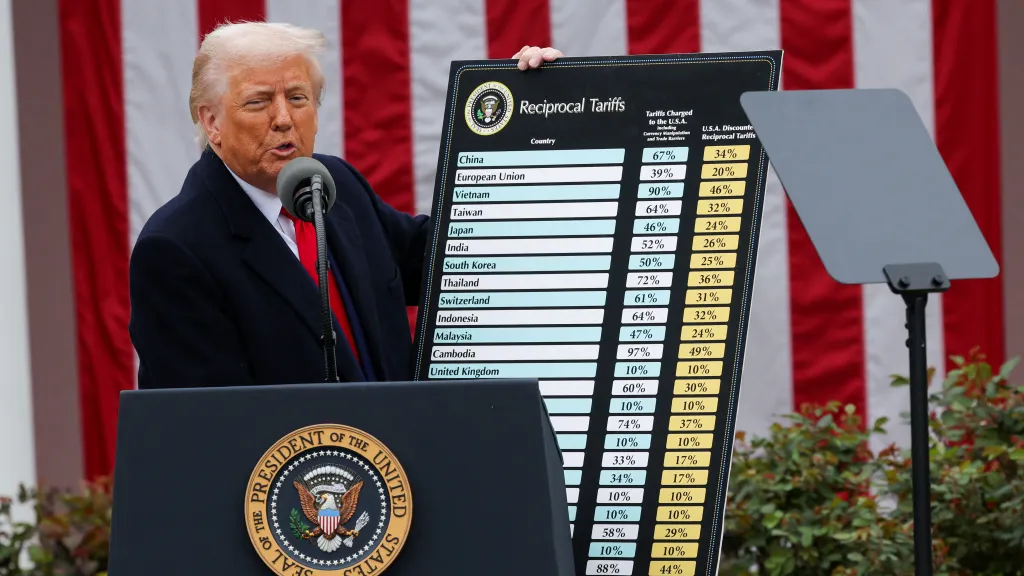 Donald Trump oznamuje nová cla 2. 4. 2025