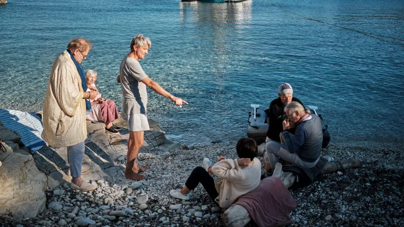 Z natáčení filmu Jana Svěráka Pět švestek