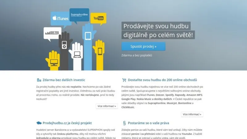 Nový portál Prodej hudbu.cz