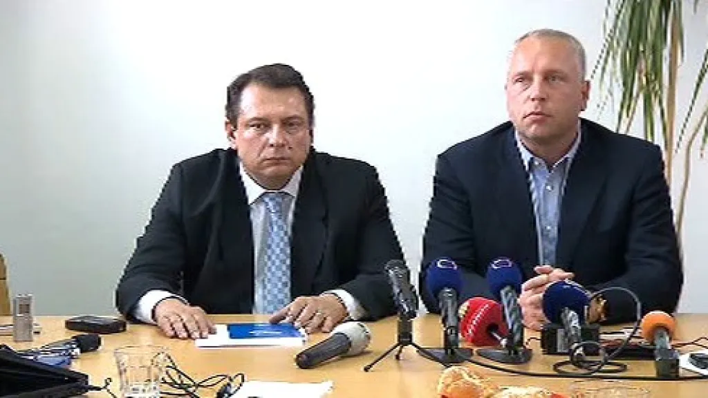 Jiří Paroubek s Petrem Bendou
