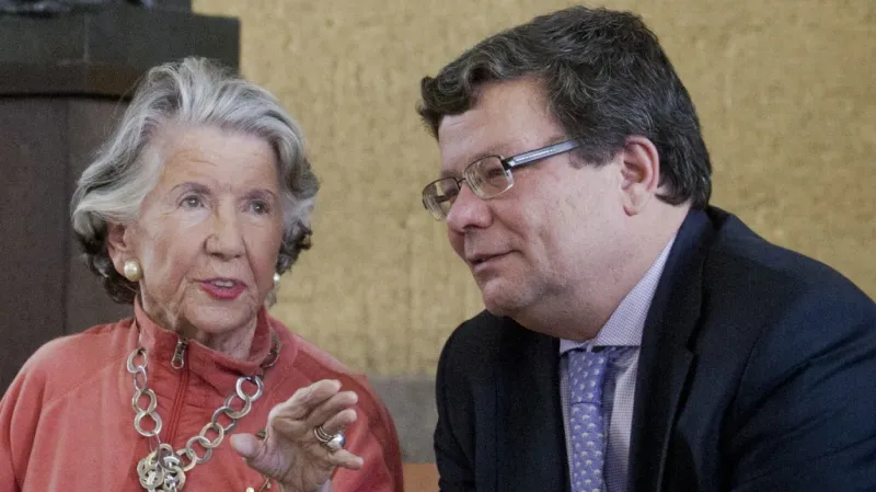 Meda Mládková a Alexandr Vondra