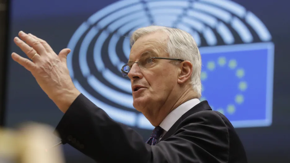 Michel Barnier v Evropském parlamentu