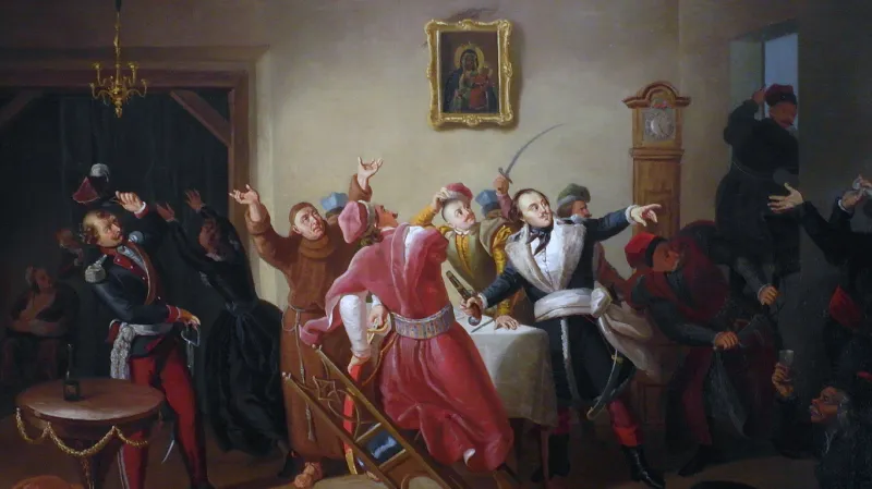 Casimir Pulaski v hostinci