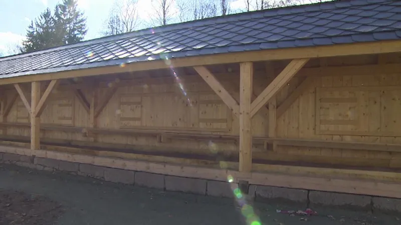 Opravený kuželník v zahradě broumovského kláštera