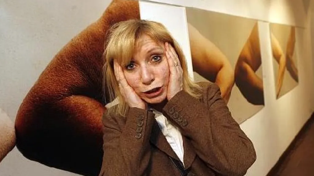 Míla Preslová před svým dílem