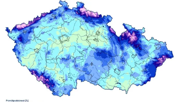 Pravděpodobnost bílých Vánoc v Česku