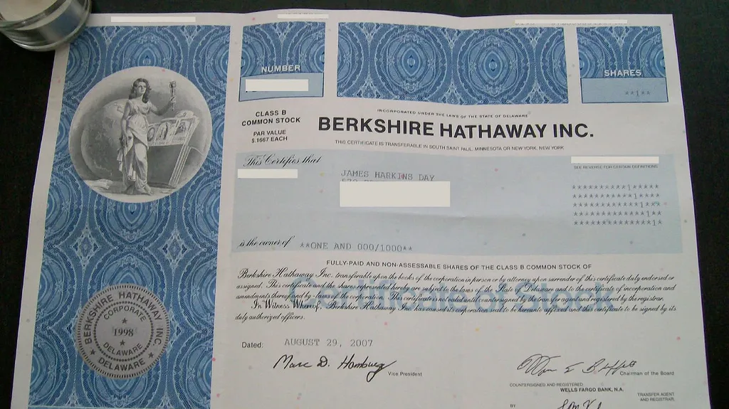 Akcie firmy Berkshire Hathaway