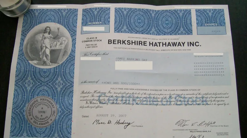 Akcie firmy Berkshire Hathaway