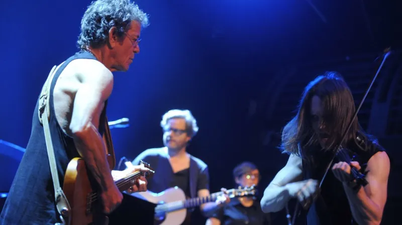 Lou Reed při koncertě v Praze (červenec 2012)