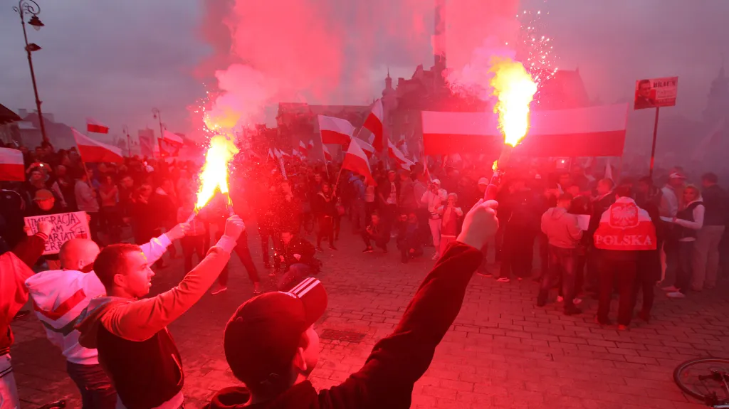 Demonstrace polských nacionalistů