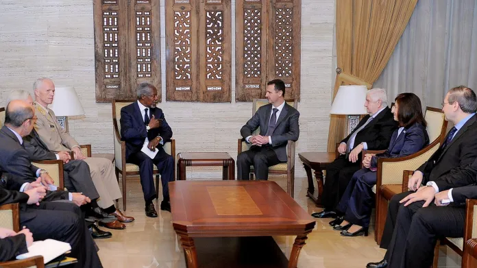 Kofi Annan a Bašár Asad