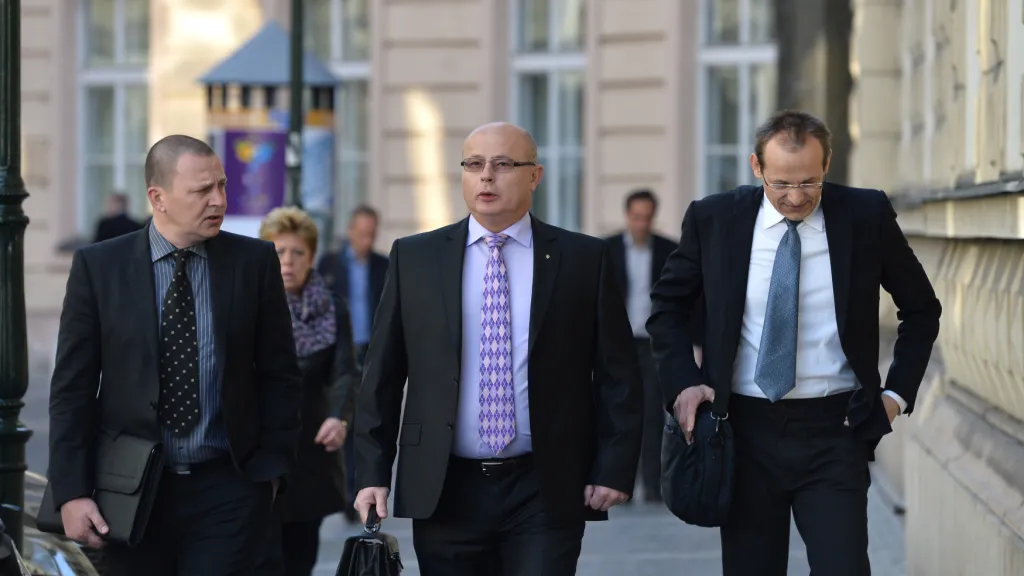 Obžalovaní Milan Kovanda, Ondrej Páleník a Jan Pohůnek