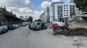 Nález předmětu připomínajícího leteckou pumu v Brně