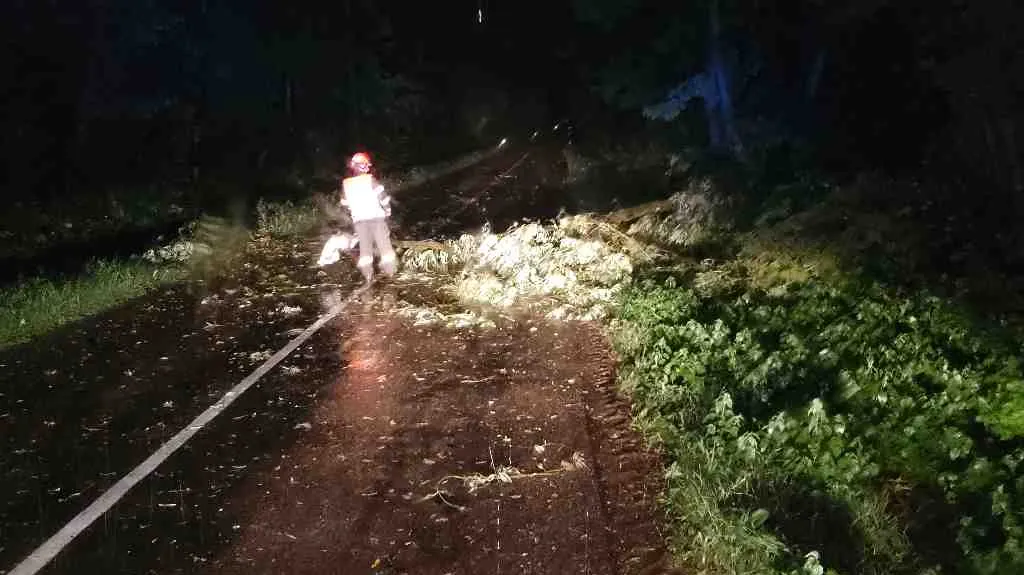 Následky bouře v Jihomoravském kraji