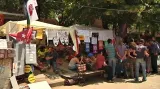 Stanový tábor v parku Gezi