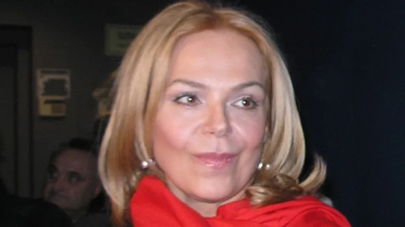 Herečka po promítání tel. filmu Kanadská noc - 19.11.2008