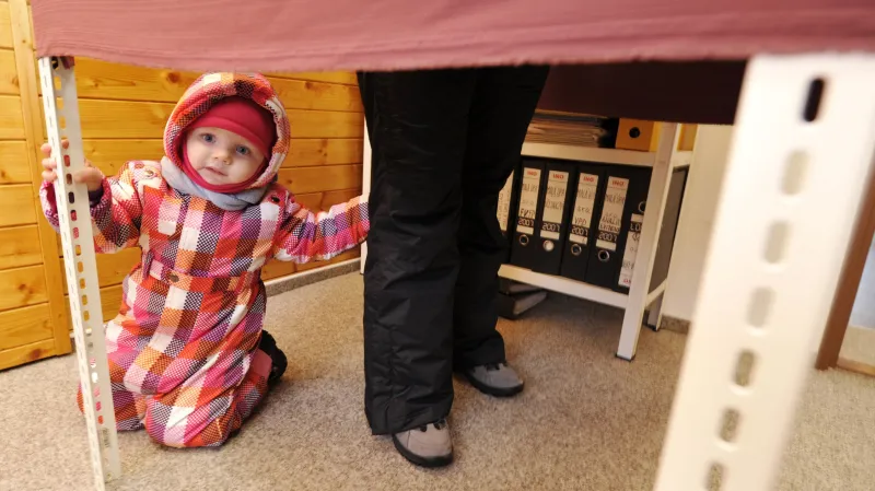 Voliči v Horní Malé Úpě museli překonat sněhovou vánici, aby odvolili