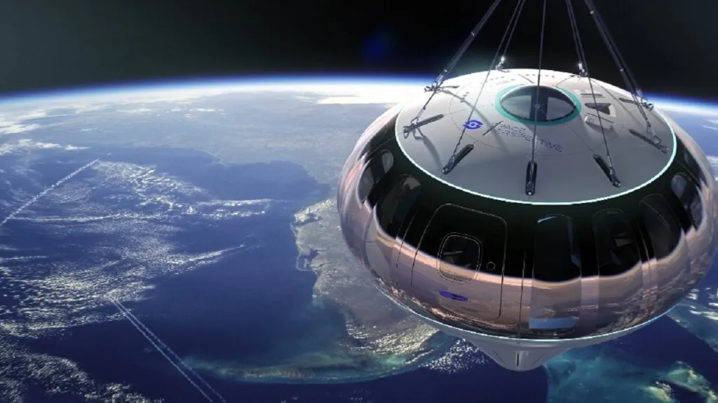 Vizualizace balonu Space Perspective