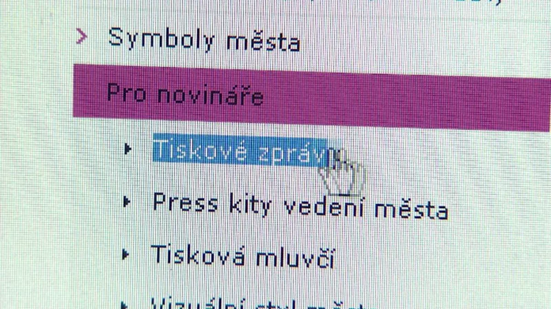 Webová stránka města