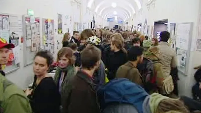 Protest rakouských studentů