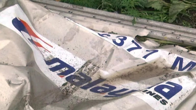 Trosky malajsijského letadla