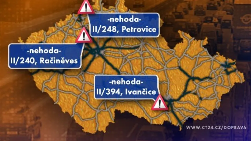 Dopravní situace v pondělí 30. 11. 2009