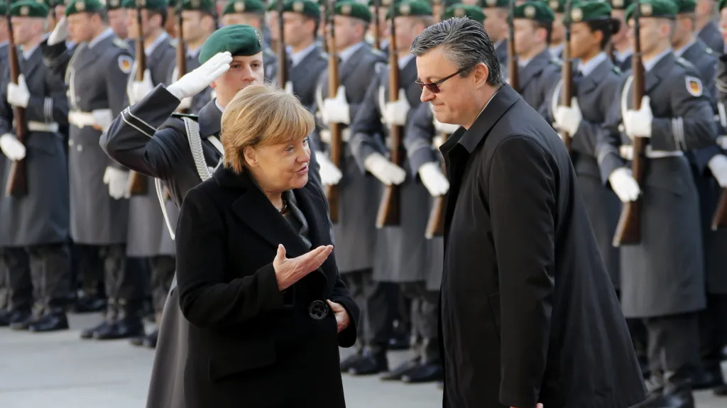 Angela Merkelová a Tihomir Orešković