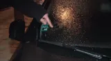 Auto pokryté ledovkou