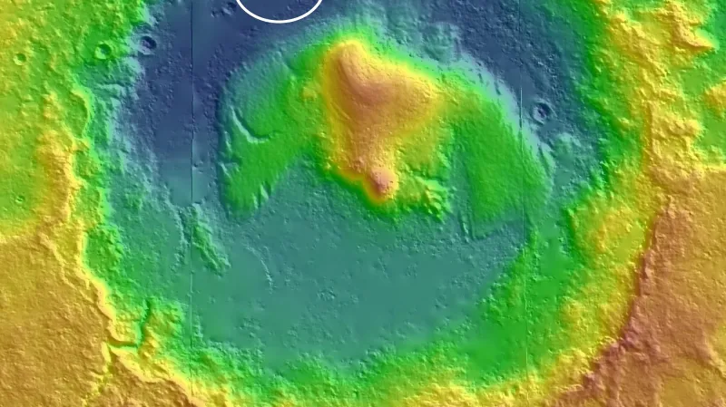 Kráter Gale na Marsu