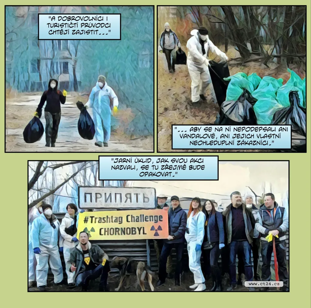 Komiks: Černobyl v obležení odpadků