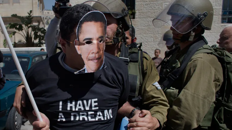 Demonstrace v Hebronu