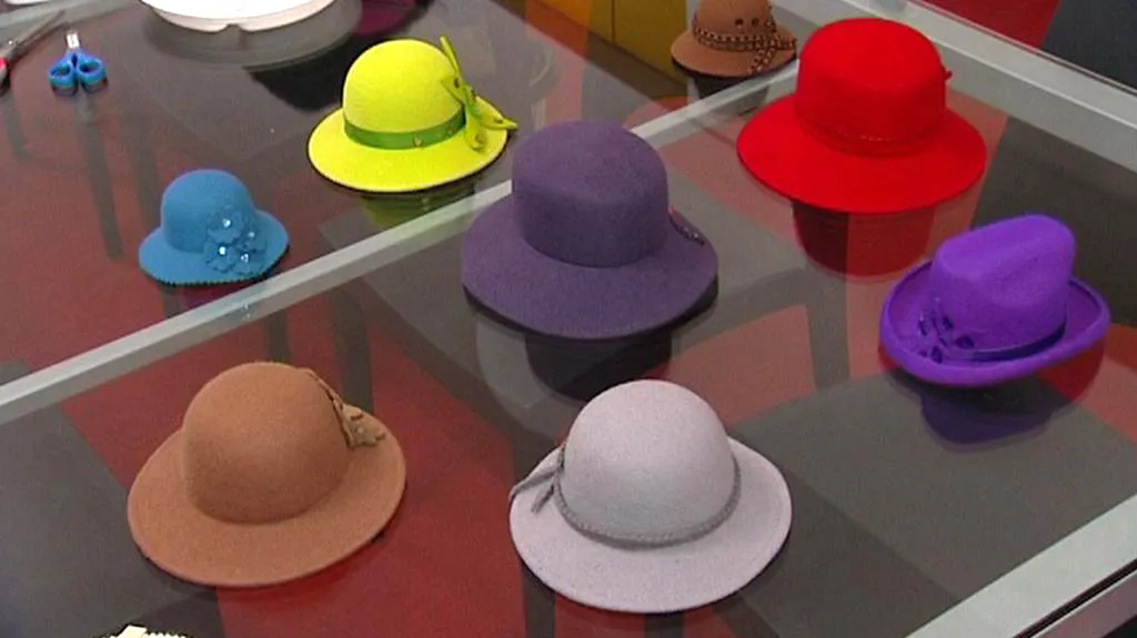 Expozice výroby klobouků v Novém Jičíně