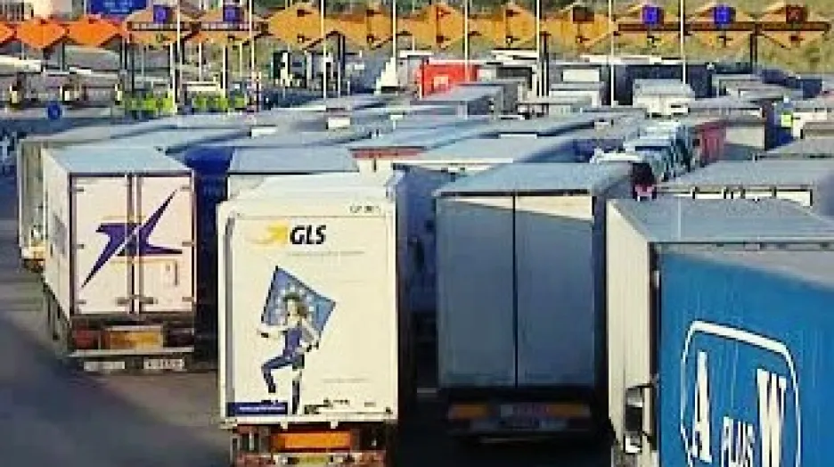 Stávka řidičů kamionů