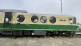Vlak JHMD po vyčištění