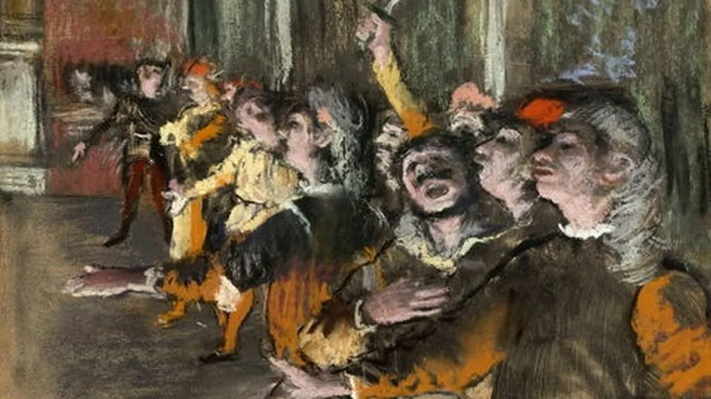 Degasův obraz Sboristé