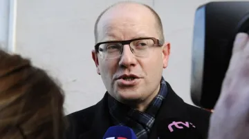 Bohuslav Sobotka na setkání s Milošem Zemanem