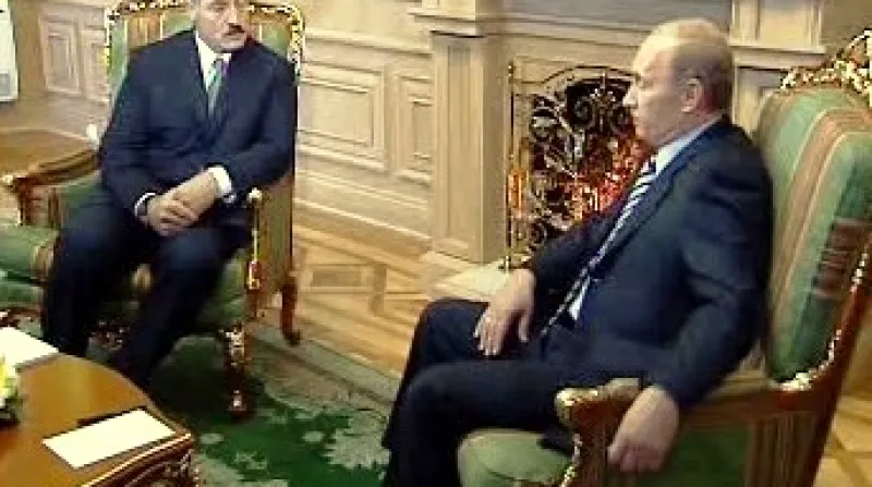 Alexandr Lukašenko a Vladimir Putin