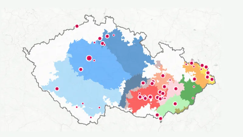 Mapa ligy superdialektologů