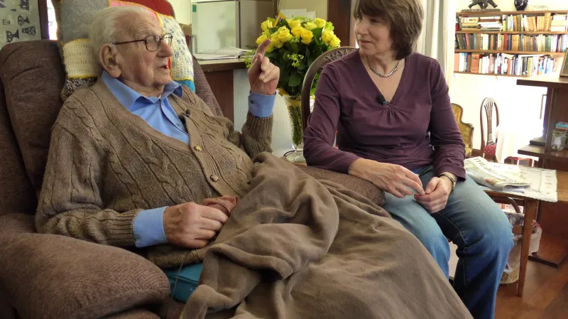 Nicholas Winton s dcerou Barbarou