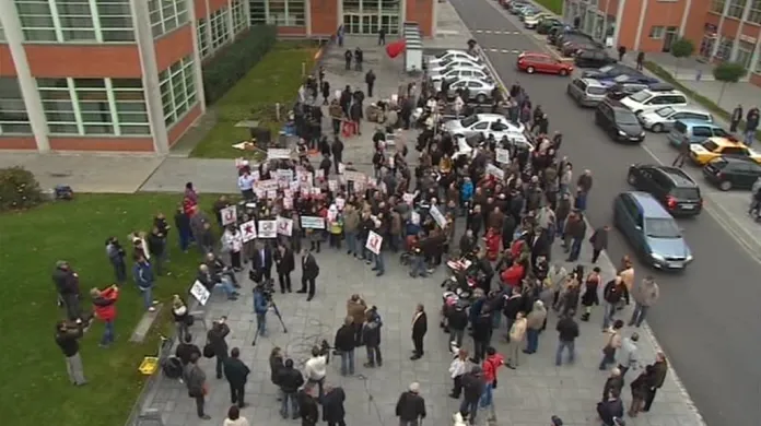 Protikomunistická demonstrace ve Zlíně