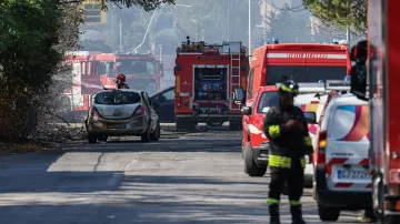 V Římě explodovala čerpací stanice