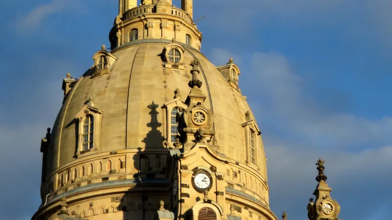 Kupole drážďanského Frauenkirche po jeho obnově