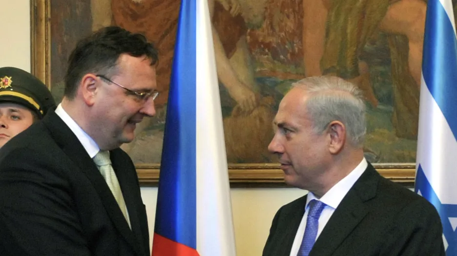 Petr Nečas a Benjamin Netanjahu
