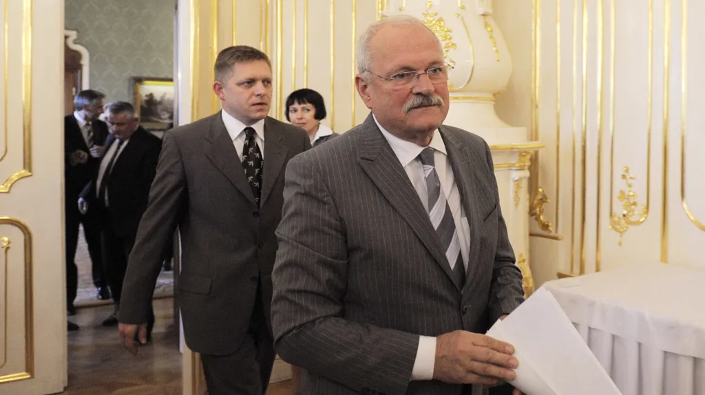 Ivan Gašparovič a Robert Fico